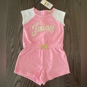 Juicy Couture terrycloth romper 3T NWT